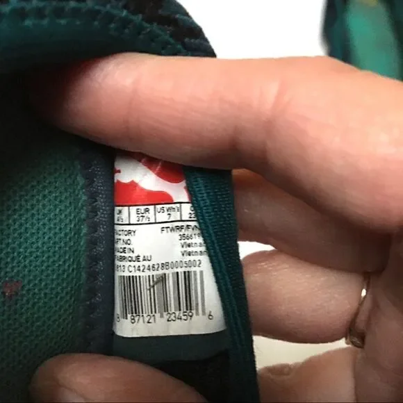 Puma Sport Lifestyle teal & black foldable flats 7 - Picture 8 of 8